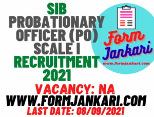 SIB Probationary Officer (PO) - www.formjankari.com